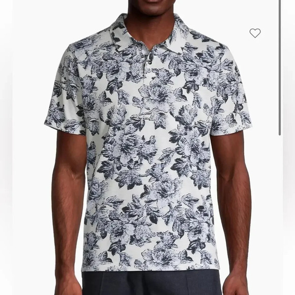 TED BAKER Edinburgh Floral Cotton Polo Shirt size‎ 6 - Picture 2 of 7